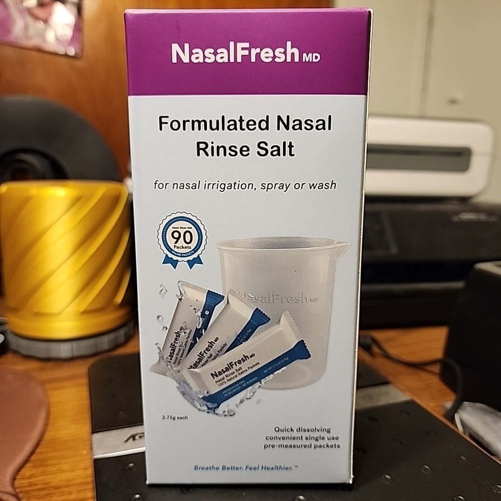 NasalFresh MD - Saline Packets Quick Dissolving Single Use Pre-Measured Nasal